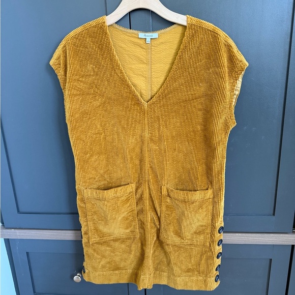 Madewell Corduroy Side-Button Shift Dress • S - Picture 5 of 10